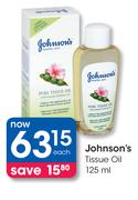 Johnson's Tissue Oil-125ml Each