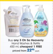 Oh So Heavenly Hand Washes & Refills-450ml