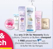 Oh So Heavenly Body Lotions, Creams Or Butters-Each
