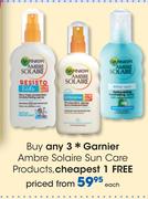Garnier Ambre Solaire Sun Care Products-Each
