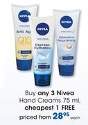 Nivea Hand Creams-75ml Each