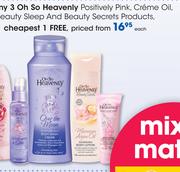 Oh So Heavenly Positively Pink, Creme Oil, Beauty Sleep And Beauty Secrets Products-Each