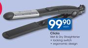 Clicks Wet & Dry Straightener 
