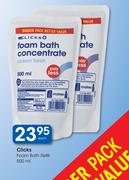 Clicks Foam Bath Refill-500ml Each