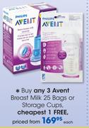 Avent Breast Milk 25 Bags Or Storage Cups-Each
