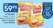 Ceralac Stage 1,2 Or 3 Baby Cereal-500g Each