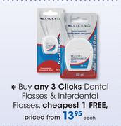 Clicks Dental Flosses & Interdental Flosses-Each