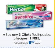 Clicks Toothpastes-Each