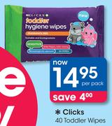 Clicks 40 Toddler Wipes-Per Pack