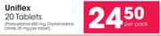 Uniflex 20 Tablets-Per Pack