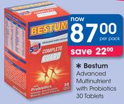 Bestum Advanced Multinutrient With Probiotics 30 Tablets-Per Pack