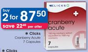 Clicks Cranberry Acute 7 Capsules-For 2