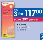 Clicks Immune Fizzy 10 Tablets-For 3