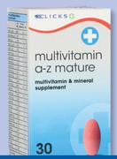 Clicks Multivitamin A To Z Mature 90 Tablets-For 2