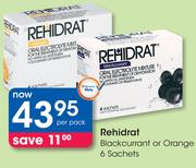 Rehidrat Blackcurrant Or Orange 6 Sachets-Per Pack