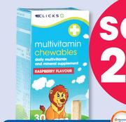 Clicks Multivitamin 30 Chews-For 2