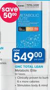 GNC Total Lean Metabolic Elite-60 Tablets Per Pack