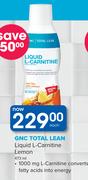 GNC Total Lean Liquid L-Carnitine Lemon-473ml