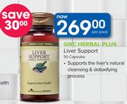 GNC Herbal Plus Liver Support-50 Capsules Per Pack