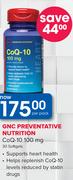 GNC Preventative Nutrition CoQ-10 100mg-30 Softgels Per Pack