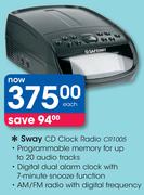 Sway CD Clock Radio CR1005