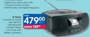 Sway Portable CD Radio With USB Port