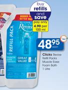 Clicks Revive Refill Packs Muscle Ease Foam Bath-1Ltr Each
