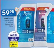 Clicks Revive Men's 3-In-1 Or Rescue Shower Gel-1Ltr Each
