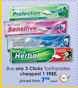 Clicks Toothpastes-Each