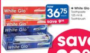 White Glo Toothpaste-125ml & Toothbrush-Each