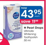 Pearl Drops Ultimate Whitening Toothpolish-50ml Each