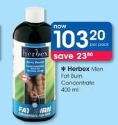 Herbex Men Fat Burn Concentrate-400ml Per Pack