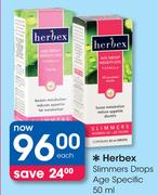 Herbex Slimmers Drops Age Specific-50ml Each