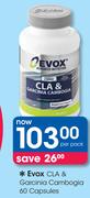 Evox Cla & Garcinia Cambogia 60 Capsules-Per Pack