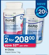 Clicks Rapid Grow-2 x 1Kg