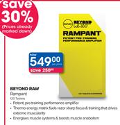 GNC Beyond Raw Rampant 120 Tablets-Per Pack