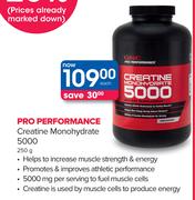 GNC Pro Performance Creatine Monohydrate 5000-250g Each