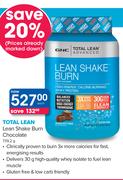 GNC Total Lean Shake Burn Chocolate-739.2g Each
