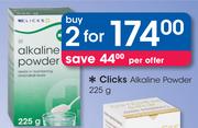 Clicks Alkaline Powder-2 x 225g