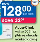 Accu Chek Active 50 Strips-Per Pack