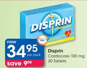 Disprin Cardiocare 100mg 30 Tablets-Per Pack