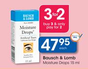 Bausch & Lomb Moisture Drops-15ml Each