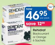 Rehidrat Black Currant Or Orange 6 Sachets-Per Pack