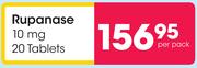 Rupanase 10mg 20 Tablets-Per Pack