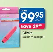 Clicks Bullet Massager