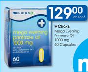Clicks Mega Evening-Primrose Oil 1000mg-60 Capsules