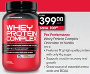 Pro Performance Whey Protein Complex Chocolate Or Vanilla-909g