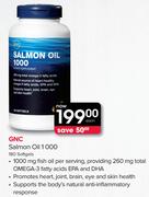 GNC Salmon Oil 1000 180 Softgels