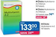 Clicks Multivitamin A-Z-90 Tablets