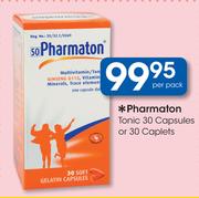 Pharmaton Tonic 30 Capsules Or 30 Caplets-Per Pack